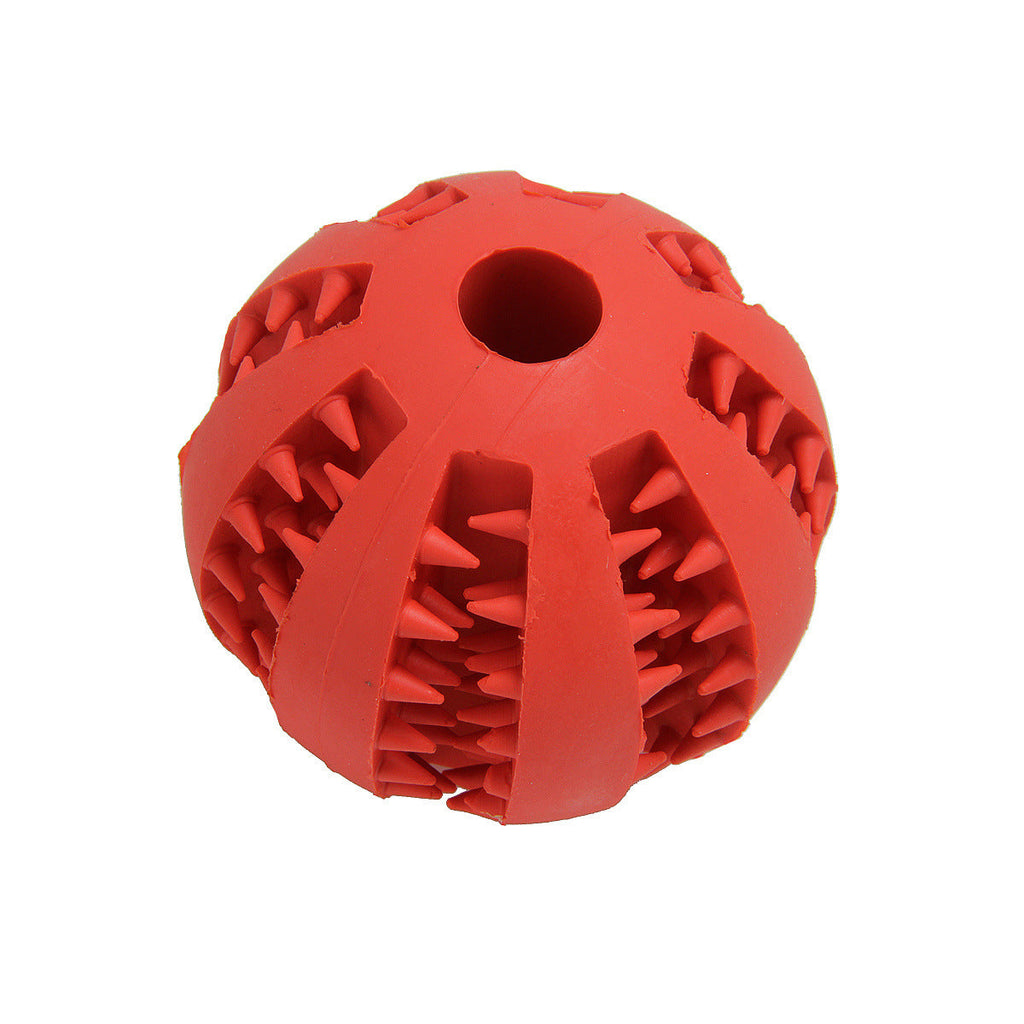 Watermelon teeth ball pet dog toy ball bites clean tooth glossy ball pet rubber ball dog toy leakage