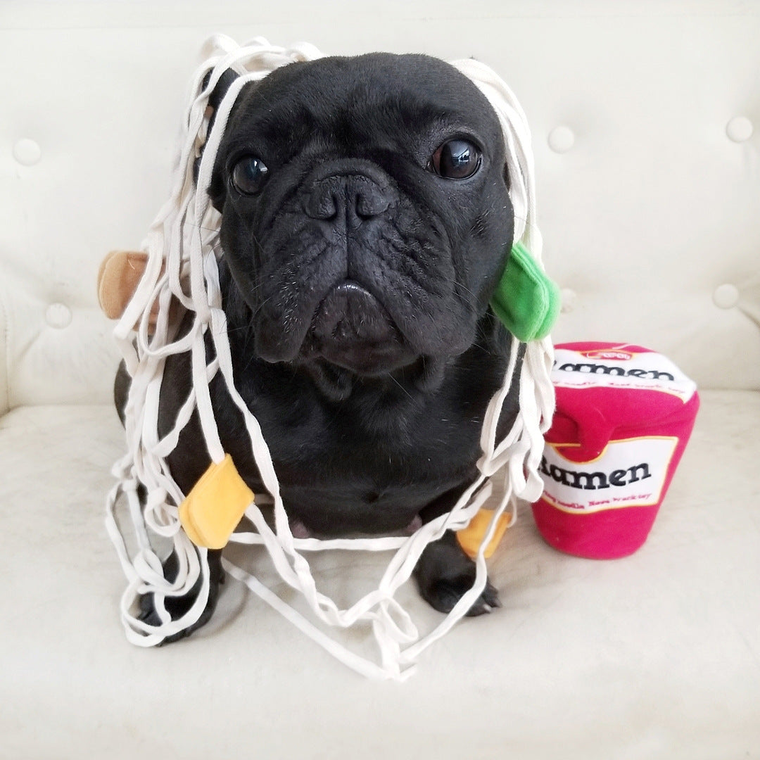 INS explosion models Korea ramen sniff interactive foreign trade original cute pet leaking toys pet smell toys