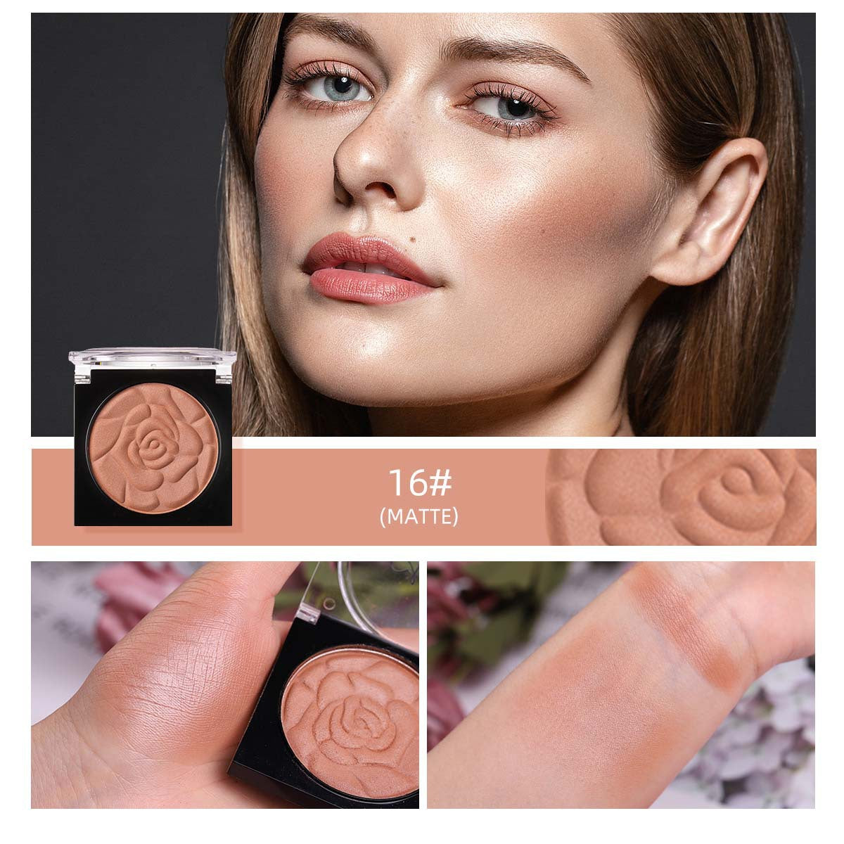 Menow Meino B705 Top Color Petal Blush Monochrome Blush Rouge Natural Concealer Mute Light