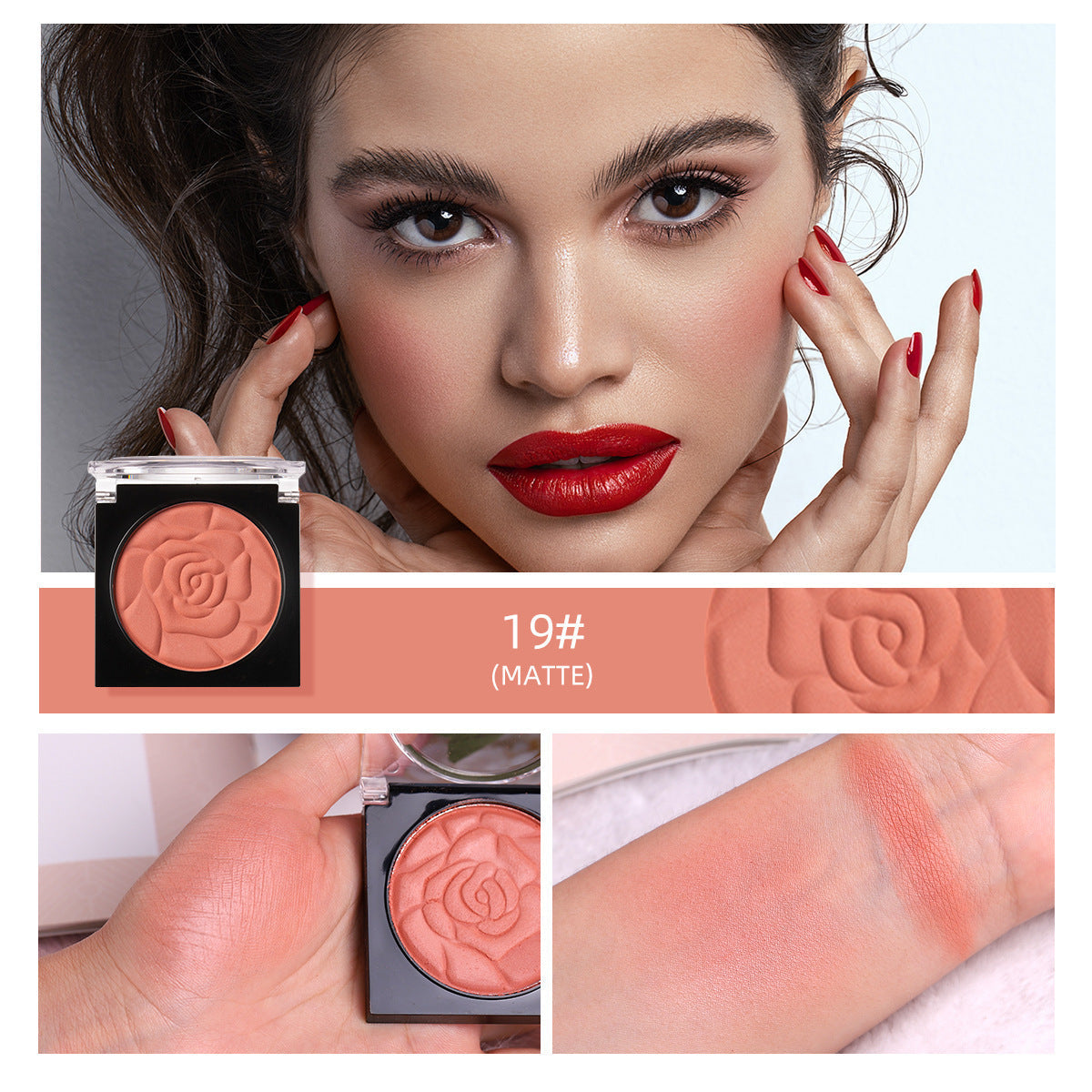 Menow Meino B705 Top Color Petal Blush Monochrome Blush Rouge Natural Concealer Mute Light