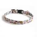 Amingg new pet dog collar bow dog dog collar pizza donut series factory direct sales