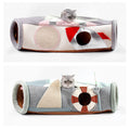 Ji Tibitan cat tunnel seasons rolling dragon cat toy ship cat grip folding channel UFO semi-closed cat