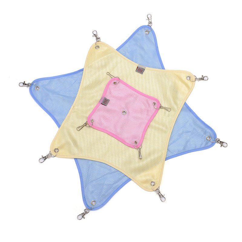 Hamster hammock pet supplies summer breathable mesh hammock Dragon cat squirrel hanging swollen cat hammock