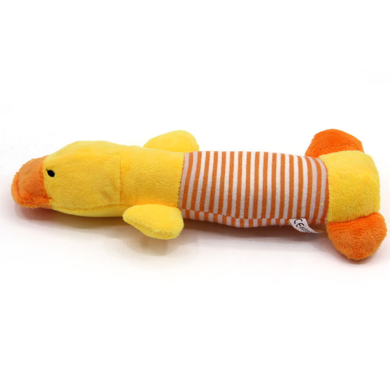 Four foot plush toy pet happening striped grinding teeth training pet interactive toy factory resource spot