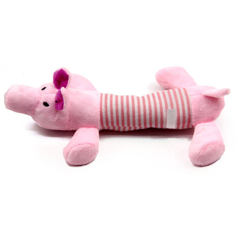 Four foot plush toy pet happening striped grinding teeth training pet interactive toy factory resource spot