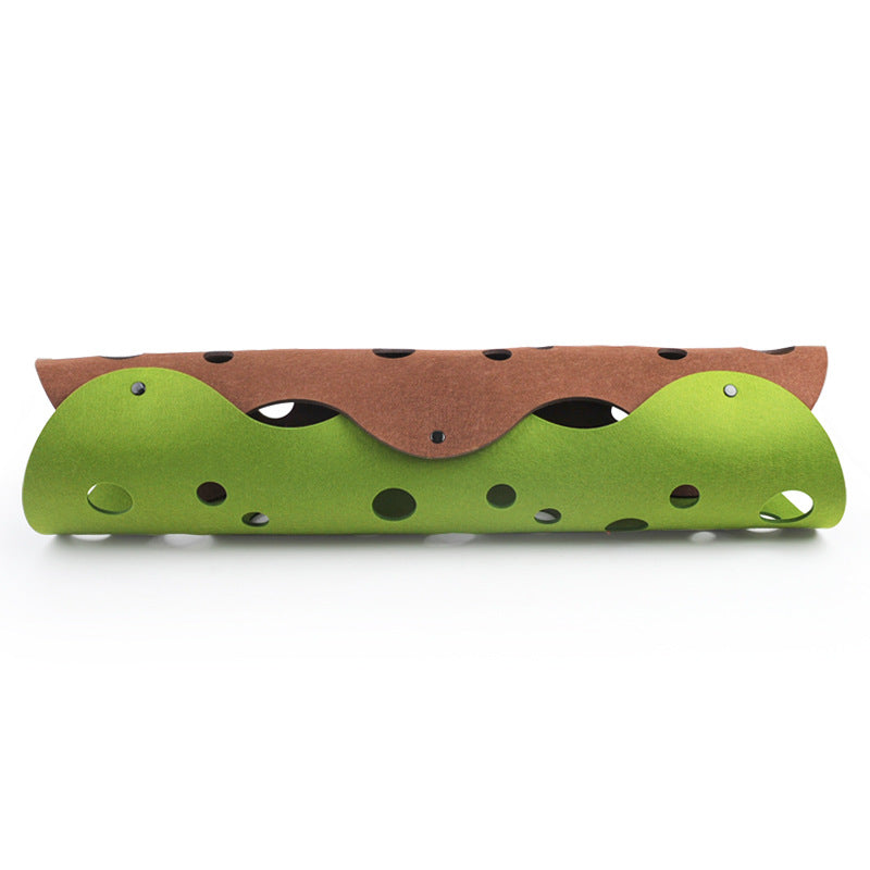 Cross-border new combination cat tunnel cat toy channel rolling dragon detachable felt cat pet supplies