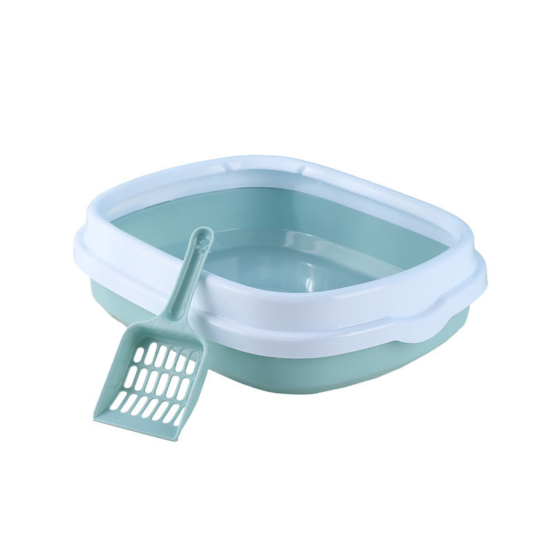 Large cat sandbasin to send a shovel full semi-closed cat toilet detachable cat sandbasin cat pet supplies manufacturers