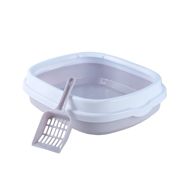 Large cat sandbasin to send a shovel full semi-closed cat toilet detachable cat sandbasin cat pet supplies manufacturers