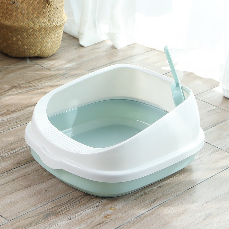 Large cat sandbasin to send a shovel full semi-closed cat toilet detachable cat sandbasin cat pet supplies manufacturers