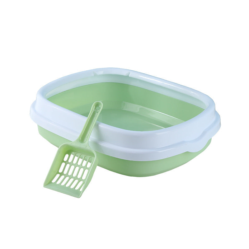 Large cat sandbasin to send a shovel full semi-closed cat toilet detachable cat sandbasin cat pet supplies manufacturers