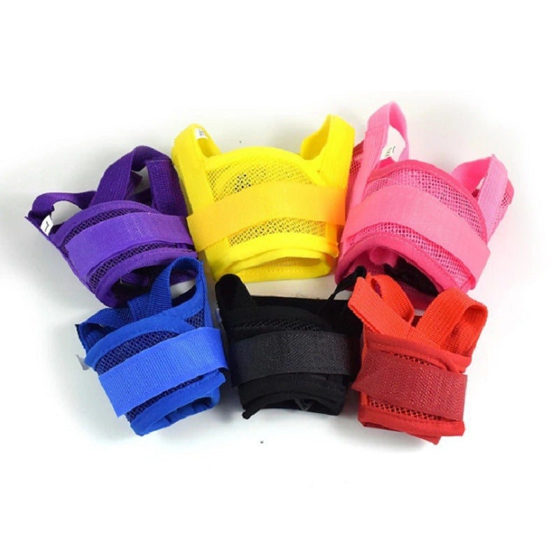 Pet supplies pet mouth set nylon grid breathable grid dog anti-bite anti-calling anti-comment cover spot wholesale