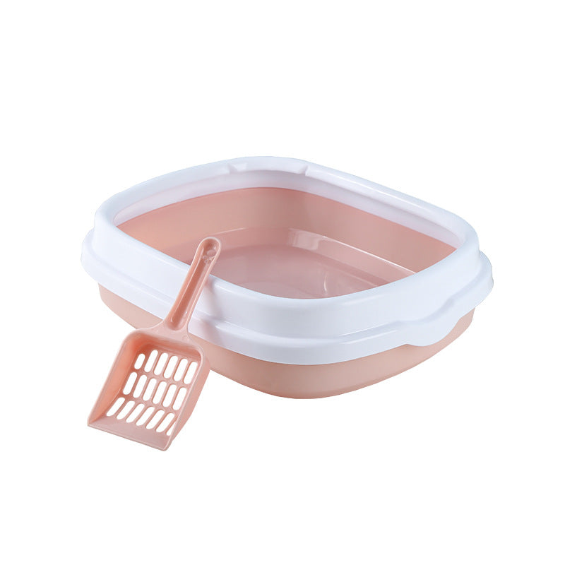 Large cat sandbasin to send a shovel full semi-closed cat toilet detachable cat sandbasin cat pet supplies manufacturers