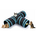 Factory Amazon with fixed paper folding pet supplies cat three-way cat tunnel
