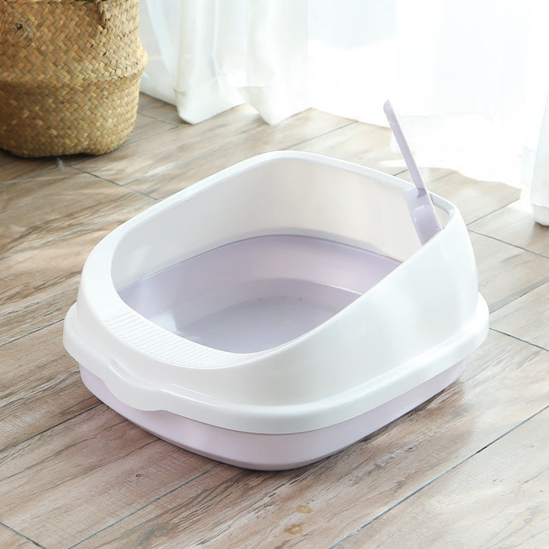Large cat sandbasin to send a shovel full semi-closed cat toilet detachable cat sandbasin cat pet supplies manufacturers